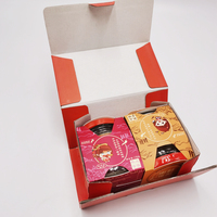 Boîtes en carton ondulé recyclé écologiques avec logo personnalisé, fermeture magnétique et doublure en mousse pour l'expédition de coffrets cadeaux (miel, confiture, bougies)