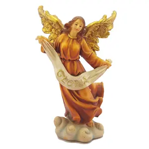 Top Grace-Conjunto de figuritas de resina de Navidad, estatua de escena de Natividad religiosa de 8 pulgadas