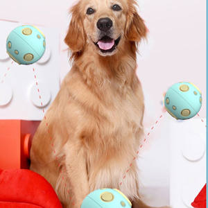 Karikatür tarz plastik köpek çiğnemek topu oyuncak ses-top haddeleme ay pilsiz Bite dayanıklı sesli evcil hayvan oyuncağı - Product Image 3