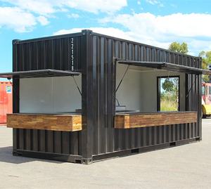 20 pieds, conteneur d'expédition moderne, kiosque de restauration rapide, conteneur de boulangerie, cabine, café, maisons - Product Image 3