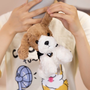 Nouvel Arrivage : Ensemble de Peluches Chiots Mignons Format Paume, Shiba Inu, <span class=keywords><strong>Beagle</strong></span>, Schnauzer, avec Base Lestée, Doux, pour Décoration d'Étagère, Objets de Collection pour Amateurs de Chiens - Product Image 4