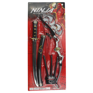 Costume d'Halloween Accessoires Accessoires Jouet pour Enfants Armes Samouraï Jouet Épée Arc Flèche Loup Griffe Spectacle Cosplay Ninja Jouet Ensemble - Product Image 1