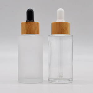 Botella de Vidrio Esmerilado Transparente de 20ml, 30ml, 40ml con Gotero y Tapa de Bambú para Productos de Aromaterapia y Belleza, con Logotipo Personalizado al por Mayor - Product Image 5