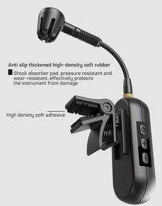Micrófono de Saxofón TopYun M3, Micrófono Inalámbrico UHF con Clip <span class=keywords><strong>para</strong></span> Instrumentos, <span class=keywords><strong>para</strong></span> Guitarra, Saxofón, Trompeta, Patrón Polar Cardioide - Product Image 6
