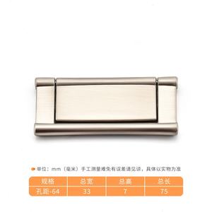 Poignées de meuble modernes en alliage de zinc, apparentes pour armoires de cuisine, tiroirs de chevet et commodes, et encastrées pour armoires de salle de bain, faciles à installer - Product Image 5