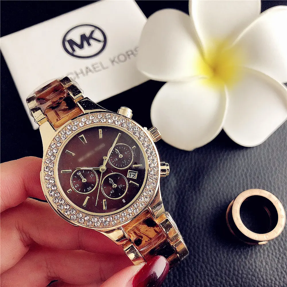 With Logo wholesale fashion jewelry oem watch set gifts women digital quartz watches MK reloj men smart quartz watch