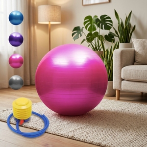 <span class=keywords><strong>Ballon</strong></span> <span class=keywords><strong>de</strong></span> yoga en PVC personnalisé avec logo, <span class=keywords><strong>65</strong></span> <span class=keywords><strong>cm</strong></span>, anti-éclatement, pour l'équilibre, le fitness, la <span class=keywords><strong>gymnastique</strong></span>, le sport et le massage, écologique, vente en gros - Product Image 1