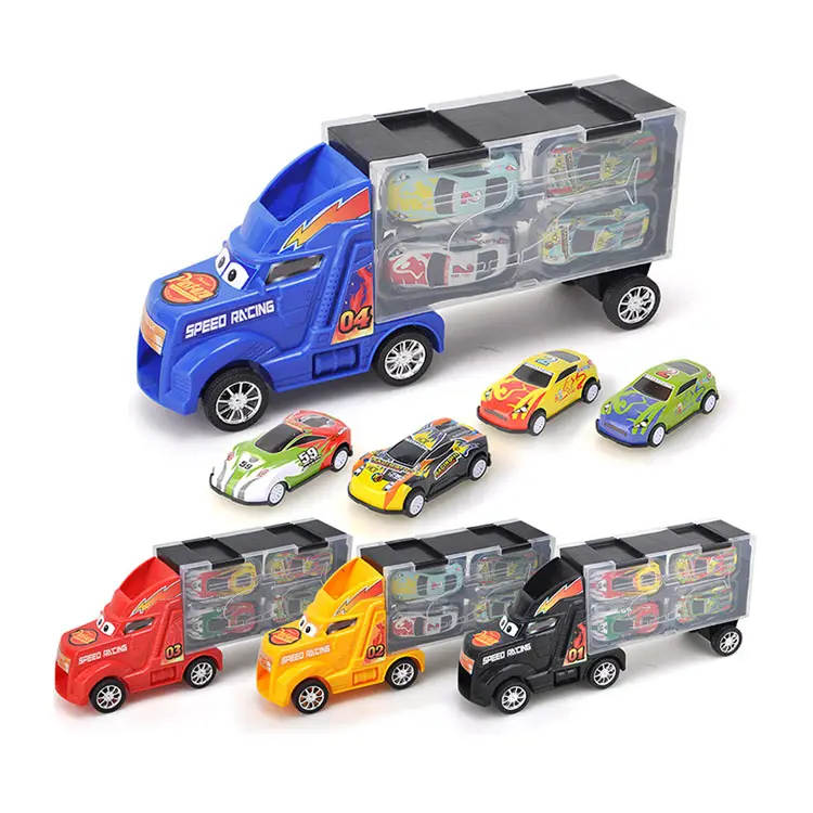 2020 toptan eğitici oyuncaklar Diecast alaşım konteyner kamyon oyna arabalar modelleri çocuklar için Set