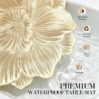 Vente directe d'usine, set de table en PVC de haute qualité, lavable, de forme irrégulière, résistant à l'huile, design classique, écologique, pour la décoration de la maison