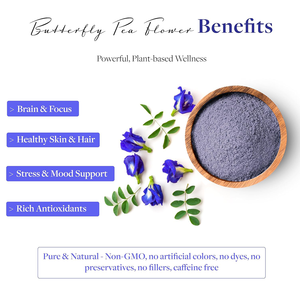 Cápsulas de Flor de Guisante Mariposa Orgánica, Ricas en Antioxidantes, Sin OMG, Veganas, Sin Cafeína, 60 Cápsulas Veganas, Polvo Orgánico para la Salud - Product Image 4