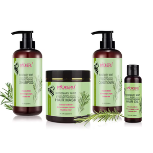 Ensemble Shampooing et Après-Shampooing MOKERU à la Rosemaine pour la Croissance des <span class=keywords><strong>Cheveux</strong></span>, Shampooing et Après-Shampooing Biologiques Sans Sulfate avec Huile de Rosemaine pour la Réparation - Product Image 1