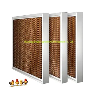 Galvanized frame agricultural equipment evaporative kraft paper cooling pad wall for poultry farm greenhouse