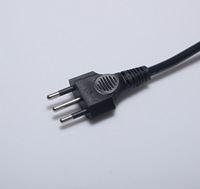 Câble d'alimentation pour ordinateur portable avec prise brésilienne 3 broches vers IEC 320 C5, en PVC, certifié INMETRO/UC brésilien