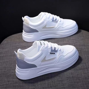 Korean-style leather slip-on shoes in 2026 autumn new style, breathable thick-soled Korean-style sneakers - Product Image 3