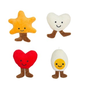 Lindo Broche de Peluche de Piel Sintética de Conejo, Ecológico, con Forma de Corazón, Huevo, Estrella de Mar y Hombrecito, Colgante Decorativo para Bolsos de Estudiantes - Product Image 5
