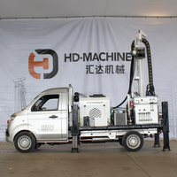 Foreuse mobile diesel HRT-280, équipement de forage de puits d'eau haute efficacité