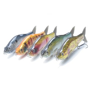 Señuelos de Pesca que se hunden, cebo <span class=keywords><strong>Glide</strong></span> de cuerpo duro con colas suaves, Shad, con anzuelo triple, Swimbait, 6,5/2,2 oz - Product Image 1