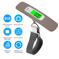 Balance numérique LCD pour bagages avec affichage rétro-éclairé Dispositif en plastique alimenté par batterie pour la mesure du poids de la valise