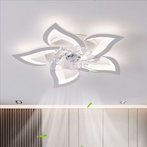 Luz escandinava sencilla y moderna <span class=keywords><strong>para</strong></span> sala <span class=keywords><strong>de</strong></span> estar, luz <span class=keywords><strong>de</strong></span> <span class=keywords><strong>techo</strong></span> en forma <span class=keywords><strong>de</strong></span> flor, lámpara creativa <span class=keywords><strong>para</strong></span> el hogar, comedor, dormitorio, ventilador - Product Image 2
