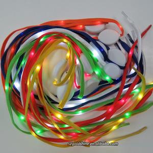 Lacets de chaussures LED Offre Spéciale lacets clignotants en fibre optique pour l'assurance automobile éducation agricole cadeaux de bienvenue - Product Image 1