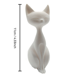 Statue de chat élégante en impression 3D, très vendue, décoration créative pour la maison ou le bureau, figurine créative, cadeau original - Product Image 4