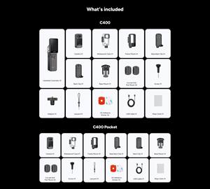 Caméra d'<span class=keywords><strong>action</strong></span> sportive C400 2025 légère en métal de haute qualité avec vidéo 4K HD et écran rotatif détachable - Product Image 5
