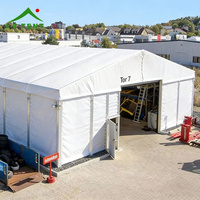 Tente d'entrepôt industrielle, structure de travail mobile temporaire en plein air, tentes de chantier, entrepôt en aluminium, marquise de stockage