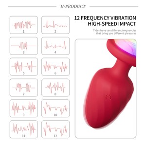 Renk değiştirme gül vibratör Anal Plug uzaktan kumanda titreşimli BDSM Pusy vibratör büyüt Anal yapay penis seks sevinç oyuncak Lady ürün - Product Image 6