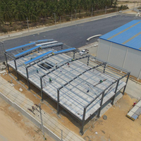 Entrepôt à structure métallique préfabriqué pour la fabrication, le stockage et les projets de croissance