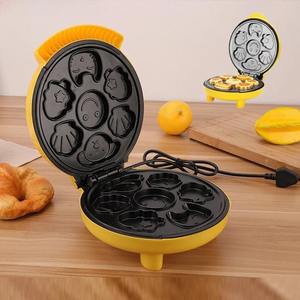 Máquina para Hacer Pasteles Eléctrica, Máquina para Desayunos, Tostadora de Doble Cara con Calentamiento, Máquina Automática Multifuncional para Hacer Pasteles y Waffles con Diseño de Dibujos Animados - Product Image 3