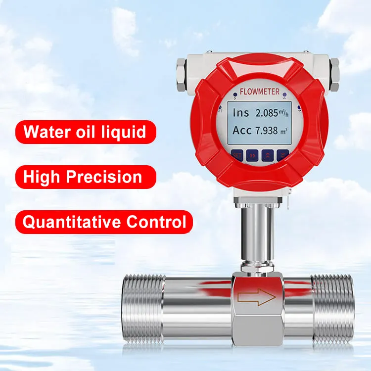 High Accuracy Liquid Turbine Flow Meter for Water and other Fluid Measurement