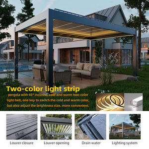 ENGGIA Support moderne pour <span class=keywords><strong>kit</strong></span> de pergola Nouvelle popularité Stores à glissière pour jardin extérieur pour villas - Product Image 4