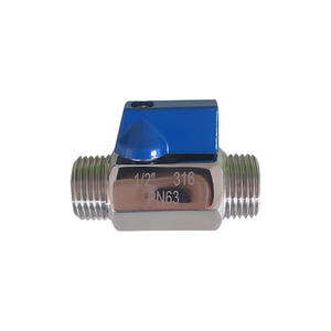 Mini-vanne à boisseau sphérique Kball Tvalve en acier inoxydable 304 fileté pour le contrôle du débit des pompes à haute pression et des milieux chimiques - Product Image 2