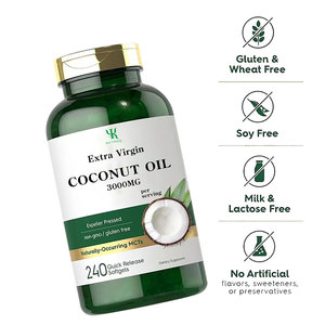 קפסולות שמן קוקוס טבעוני מותאם אישית קפסולות שמן קוקוס כתית מעולה לב בריאות מוח שמן קוקוס דחוס קפסולות Softgel - Product Image 2