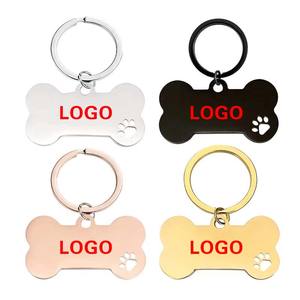 พวงกุญแจสลักสแตนเลสขัดเงาสีทองสำหรับเป็นของขวัญส่งเสริมการขายที่ใส่กุญแจโลหะเปล่าออกแบบโลโก้ได้ตามต้องการ - Product Image 1