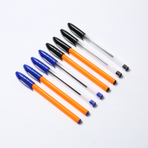 Cap Style 1.0mm Plastic Ballpoint <b>Pens</b> Bulk Wholesale Cheap Custom Logo Digital Printing Office School Supplies - Product Image 1