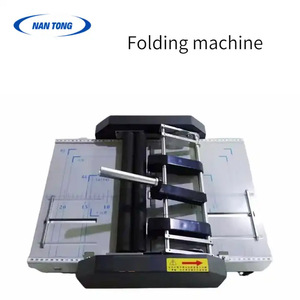 Máquina de encuadernación y plegado de sobremesa Nantong NT-8200A, tamaño A3, fabricante de folletos eléctrico, operación rápida - Product Image 4