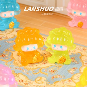 Figura de resina de dibujos animados Lanshuo, miniatura 3D, modelo de juguete, adornos decorativos para escritorio, regalo coleccionable - Product Image 1