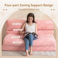 Canapé-lit pliable adulte matelas de sol extra épais 6 compartiments moderne écologique durable pour appartement salon salle de bain