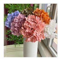 Tissu en soie unique exquis hortensia décoration mariage fleurs artificielles décoratives