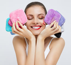 Tampon démaquillant <span class=keywords><strong>carré</strong></span> épais réutilisable et <span class=keywords><strong>lavable</strong></span> en microfibre de flanelle de marque privée - Product Image 1