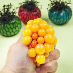 Fruit Grape Ball Cute Soft TPR Anti-Stress Decompression Squeeze Toy for Adults & Kids <b>Fidget</b> Relief - Product Image 3