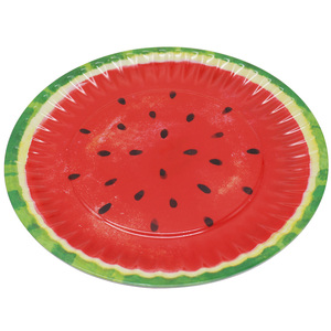 Écologique fruits fantaisie pastèque mélamine vaisselle fête en gros designer plaques - Product Image 2