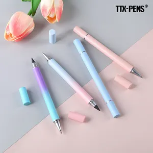 TTX Logo Kustom Teknologi Logam Pensil Abadi Tak Terbatas Pensil Tak Terbatas untuk Sekolah Modern