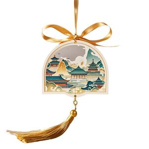 Pendentif d'aromathérapie sans flamme de style chinois personnalisé, ornement suspendu haut de gamme, parfum longue durée, créatif et solide - Product Image 4