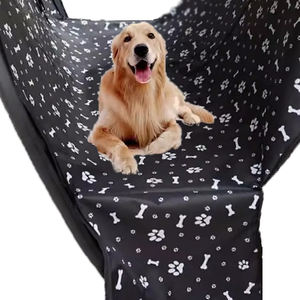 Venta al por mayor de ajuste universal del perro Protector de asiento trasero del coche impermeable a prueba de arañazos antideslizante sólido Oxford Cargo Liner Cover - Product Image 1