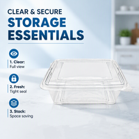 Emballage en blister PET, impression en relief, boîte en plastique recyclable pour gâteaux, aliments, gelée, hamburgers, aliments en conserve