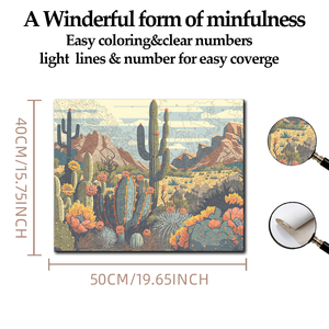 Paysage désertique de haute qualité bricolage peinture par numéros kit photos peinture peinture par numéros kits sur <span class=keywords><strong>toile</strong></span> - Product Image 4