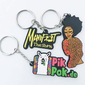 OEM Factory PVC Keychain Custom Full Color Embossed Key Chainscustom 2D 3D Soft PVC Rubber Keychain - Product Image 1