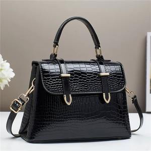 Bolso de oficina con asa superior de cuero de cocodrilo con logotipo personalizado Moq bajo, bolso cruzado clásico para mujer, bolso de mano para mujer - Product Image 5